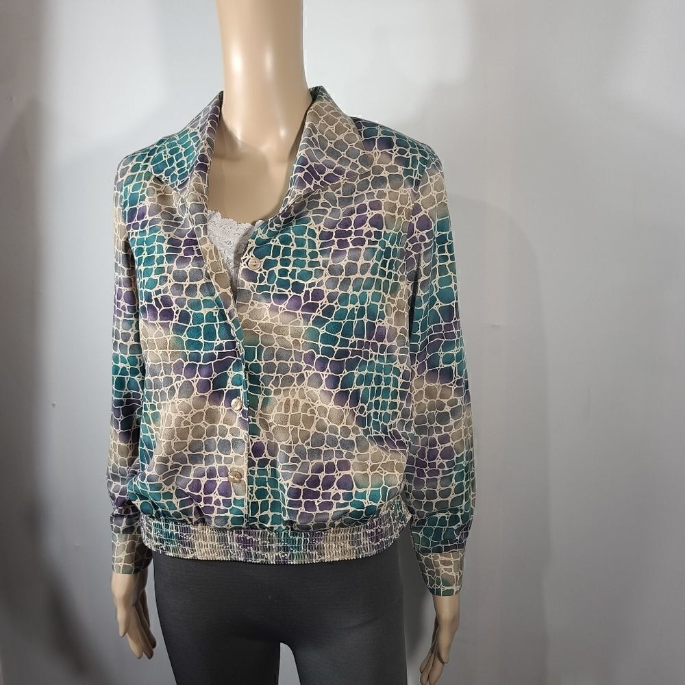 Alfred Dunner Pullover Button up Blouse - Picture 10 of 16